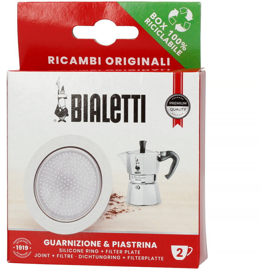 Set de Schimb Ricambi 1 Filtru + 1 Garnitura pentru Moka Induction 2TZ