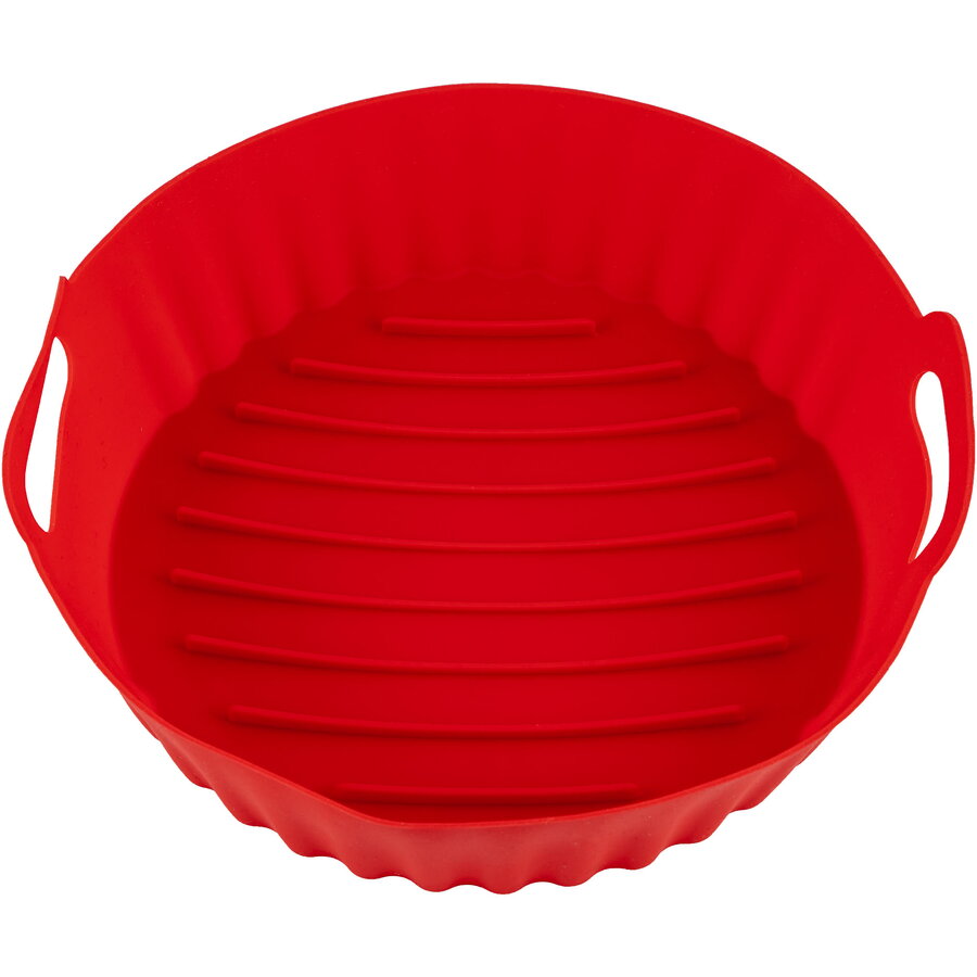 Formă Rotundă Zass ZPL 05 din Silicon pentru Friteuza cu Aer Cald 20.5CM Roșu — imaginea 2