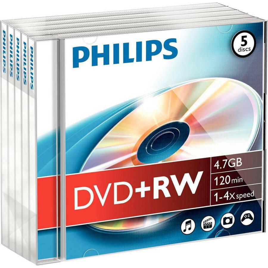 Set DW4S4J05F/10  DVD+RW 4.7GB 4x  5 Bucati