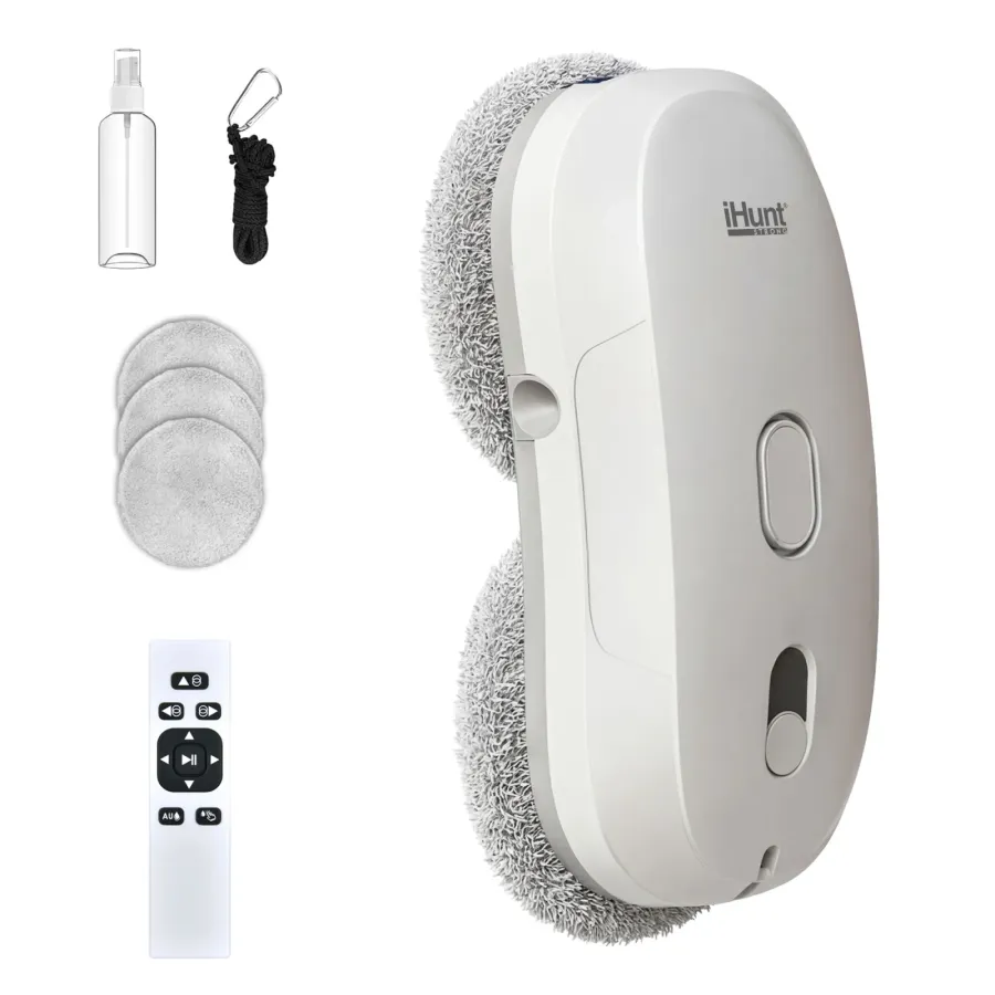Robot Curățare Geamuri iHunt cu Pulverizator Apa Smart Window Robot 3 Ultra Alb