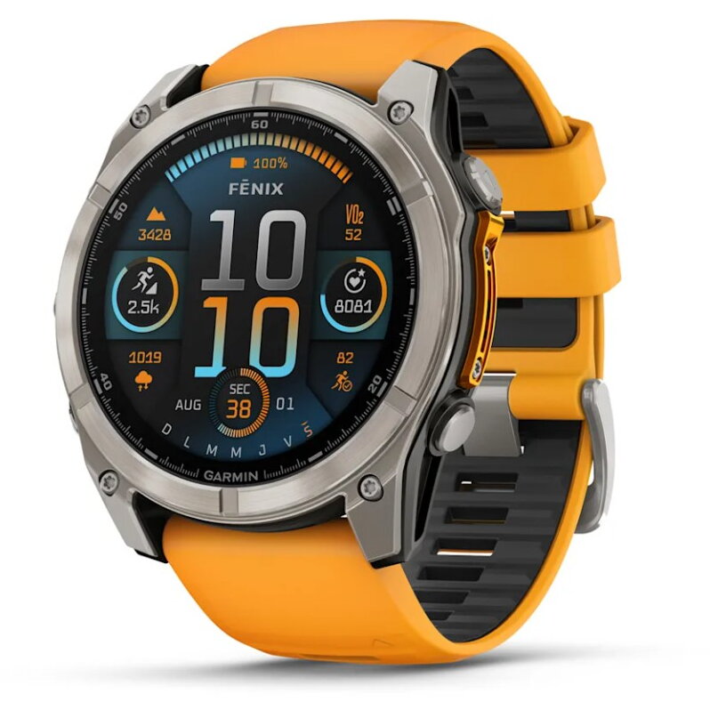 Smartwatch 010-02905-11 / Fenix 8 Sapphire L Grey/Orange
