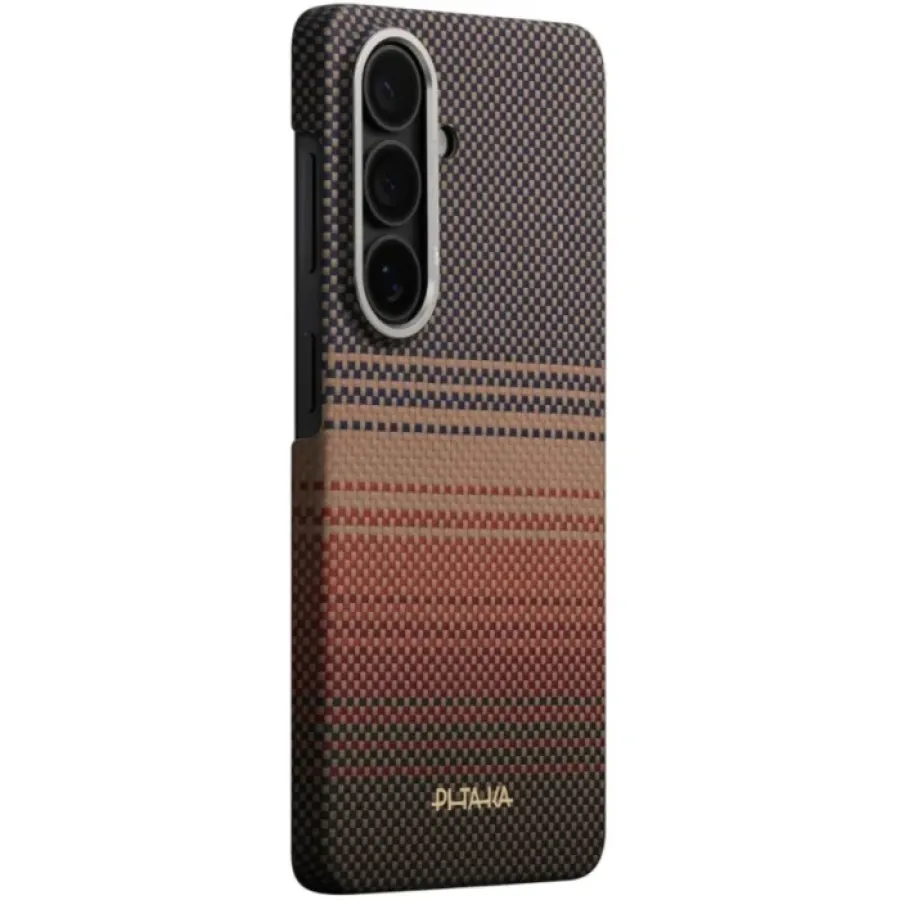 Husa Pitaka pentru Samsung Galaxy S26 Edge Case Sunset MagSafe Aramida Maro