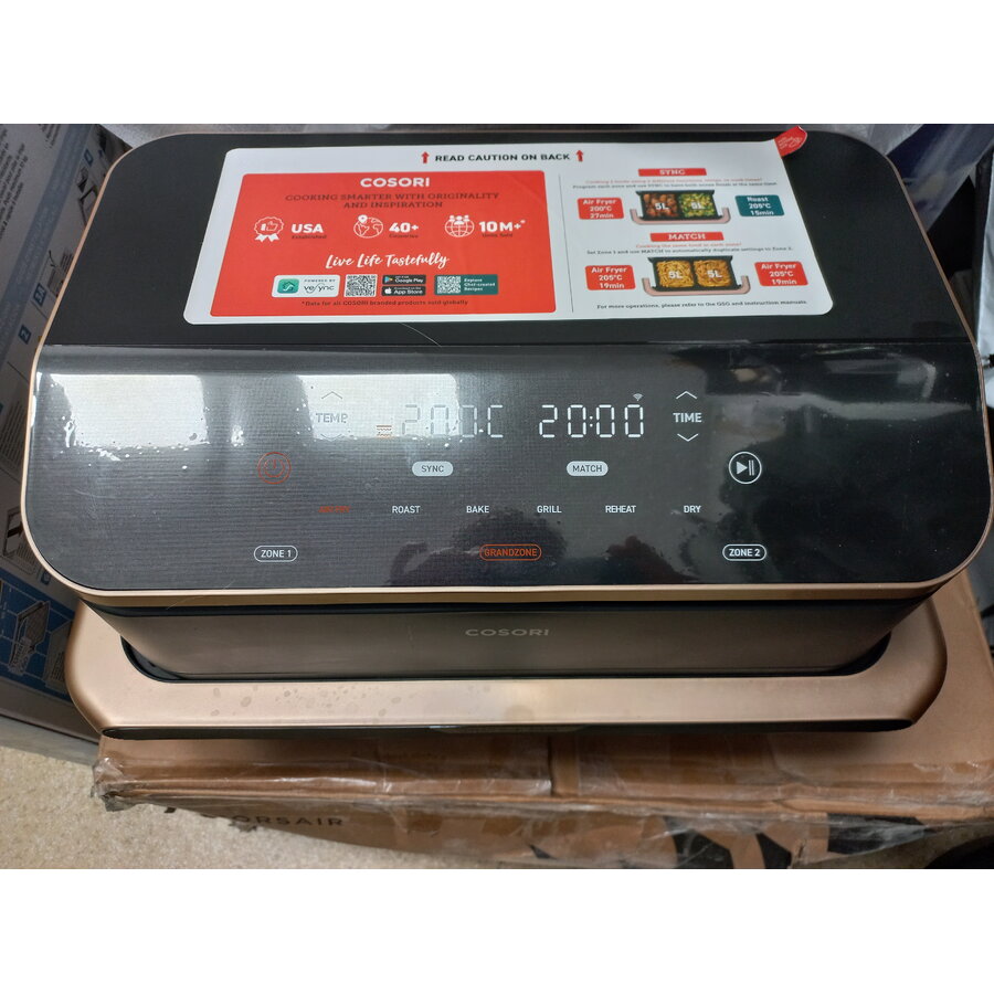 Friteuza Resigilat Dual Blaze TwinFry cu Aer Cald 10L 2800W Negru