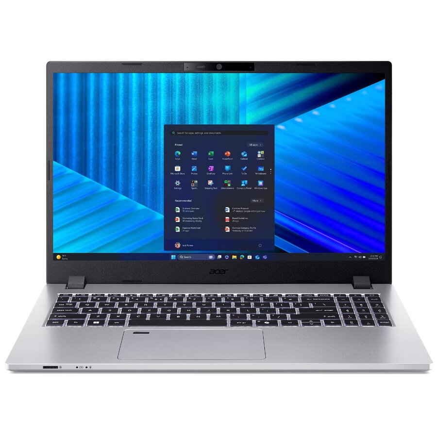 Laptop TravelMate P2 TMP215-75-G2-TCO-58LW Intel Core Ultra 5 125H 39.6 cm 15.6Inch Full HD 16 GB DDR5-SDRAM 512 GB SSD Wi-Fi 6 (802.11ax) Windows 11 Pro Silver
