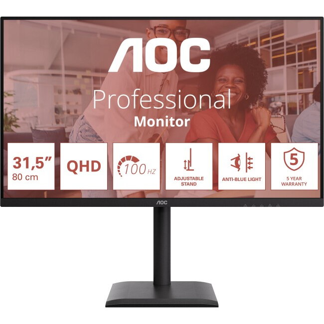 Monitor Q32E4U 31.5inch 2560x1440 100Hz IPS Flat Negru