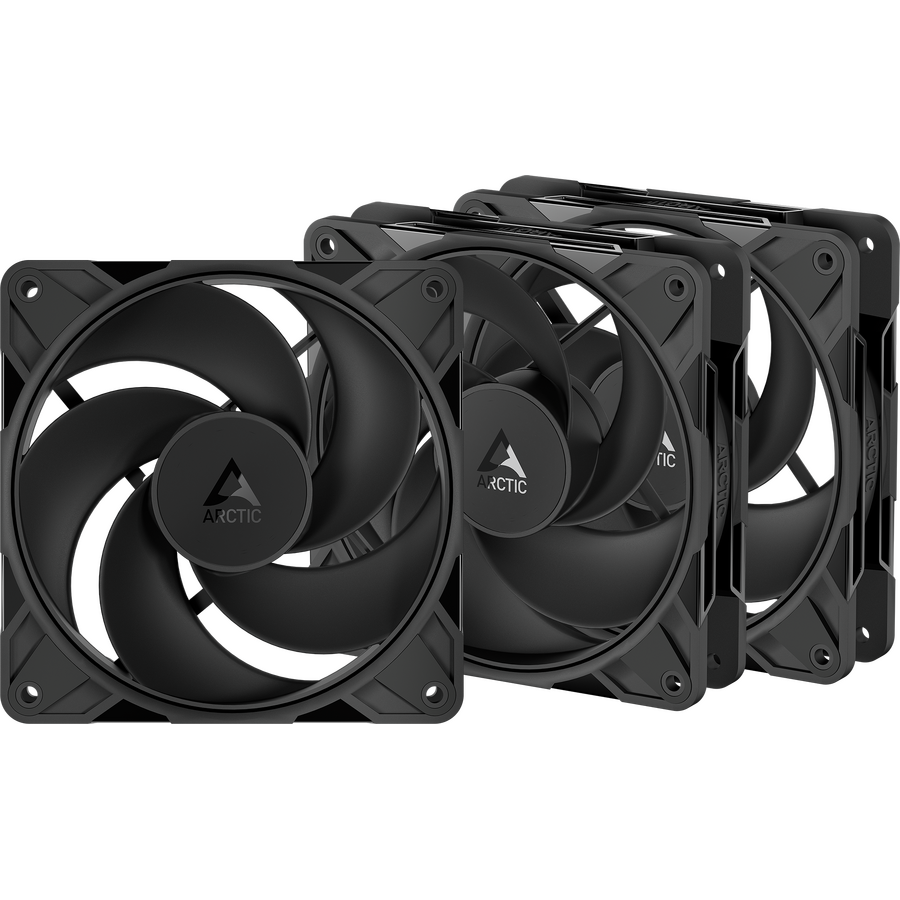 Set 3 Ventilatoare P12 Pro Reverse PWM 120MM Negru