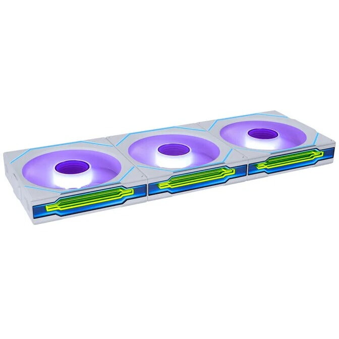 Ventilator UNI FAN SL-INF Wireless  ARGB PWM 3Pack Reverse-Blade 120mm Alb