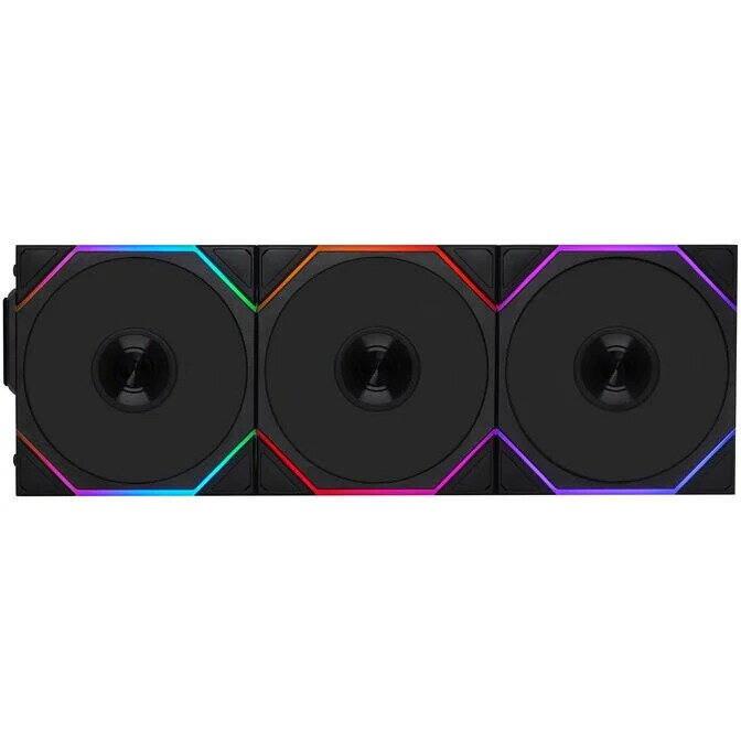 Ventilator UNI FAN TL Wireless ARGB PWM 3Pack Reverse Blade 120mm Negru
