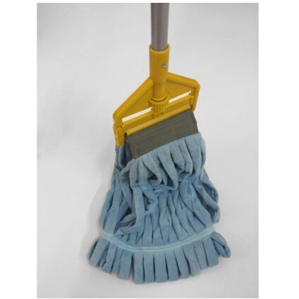 Rezerva Mop Microfibra C-207 cu Coada de Aluminiu Albastru/Galben