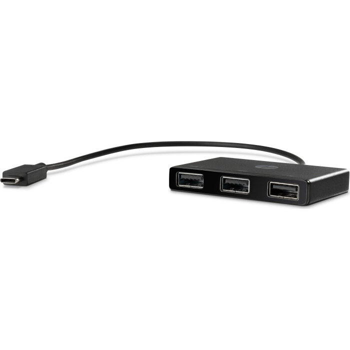 Hub USB USB-C to USB-A Hub, USB Hub (black)