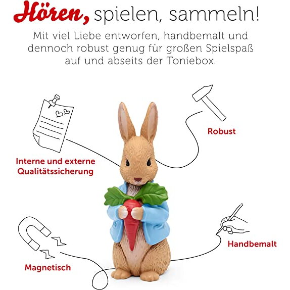 Jucarie Peter Rabbit and his friends - a treasure of stories, toy figure (radio play)