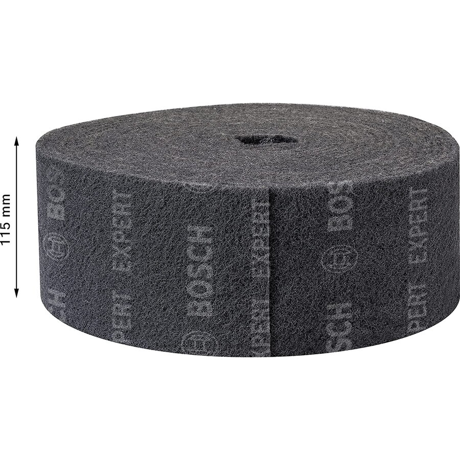 Bosch Expert fleece roll N880 Ultrafine S, 115mmx10m, sanding sheet (grey, 10 meter roll, for hand sanding)