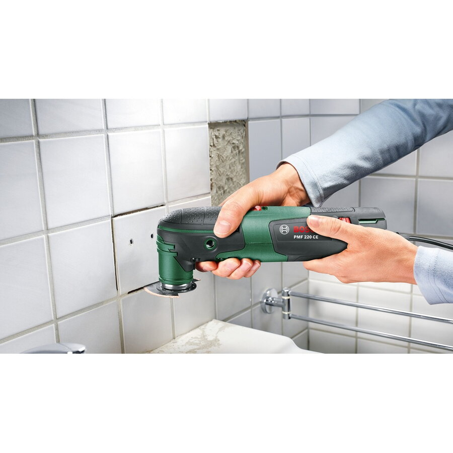 Bosch multifunction tool PMF 220 CE (green/black, 220 watts, incl. accessory set large)
