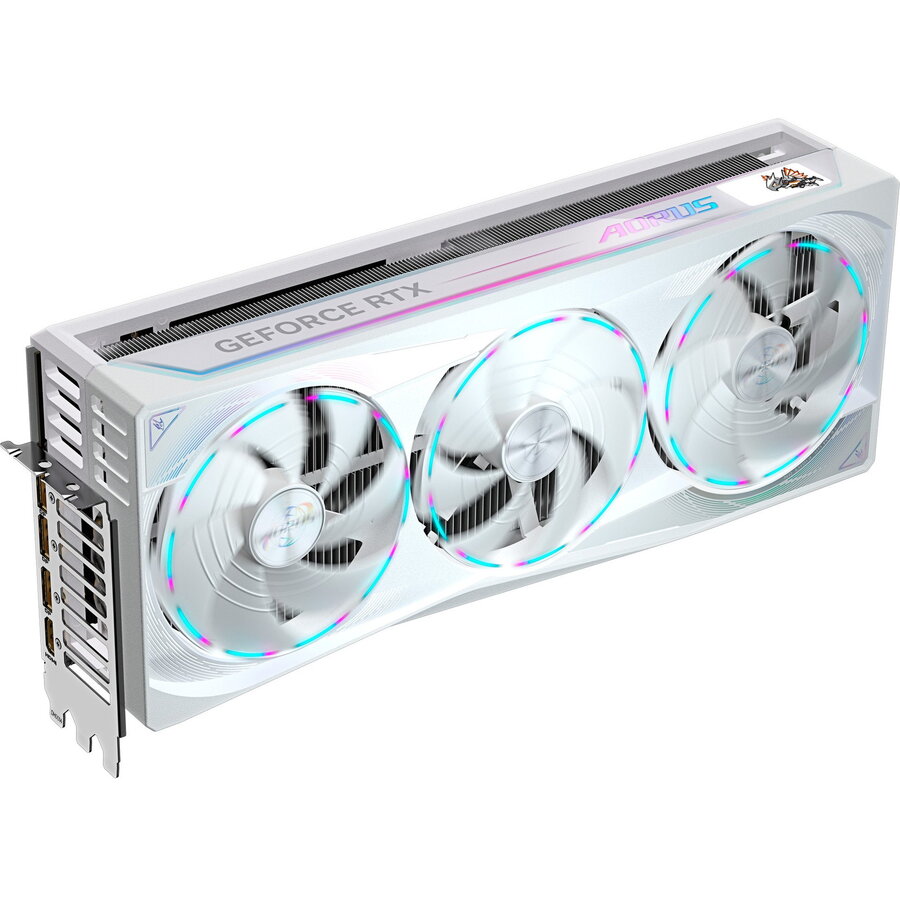Placa video GeForce RTX 5090 AORUS STEALTH ICE 32G, graphics card DLSS 4, 3x DisplayPort, 1x HDMI 2.1