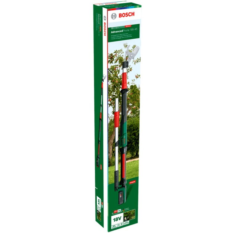 Bosch DIY & Garden Cordless Pruner AdvancedPrune 18V-45 green/black, Li-ion battery 2.0Ah, POWER FOR ALL ALLIANCE