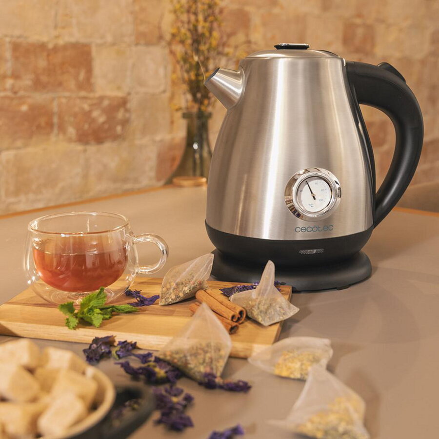 Fierbator Thermosense 620 Retro Steel kettle stainless steel/black 2200 watts 1.7 liters