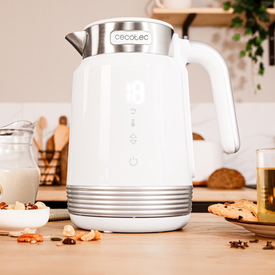 Fierbator ThermoSense 600 Touch White Electric Kettle white/stainless steel 2200 watts 1.7 liters