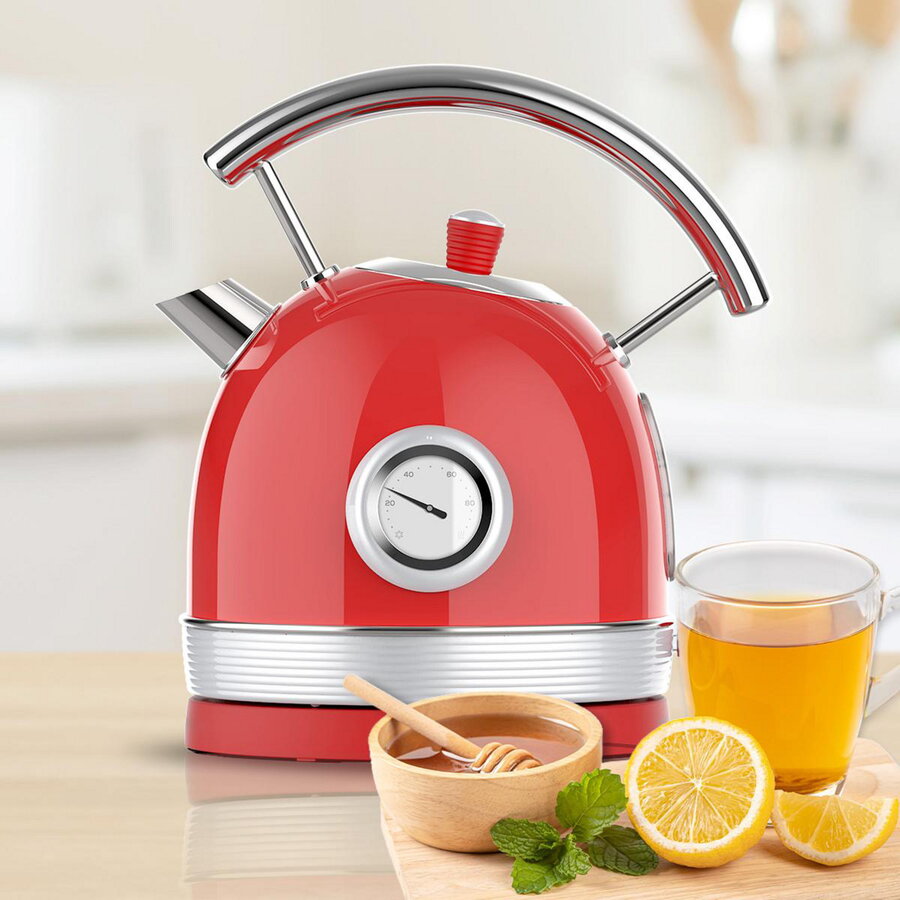 Fierbator Thermosense 420 Vintage Light Red kettle red/stainless steel 2200 watts 1.8 liters