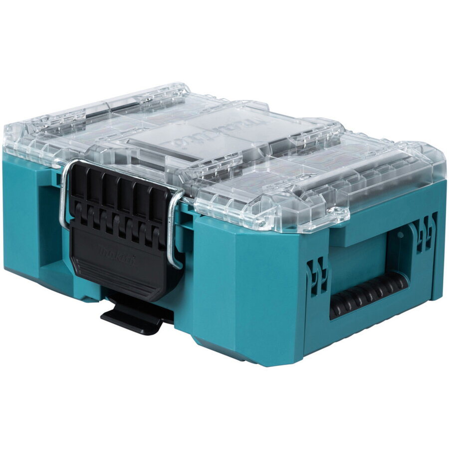 MAKTRAK Organizer compact, tool box blue/transparent, transparent lid
