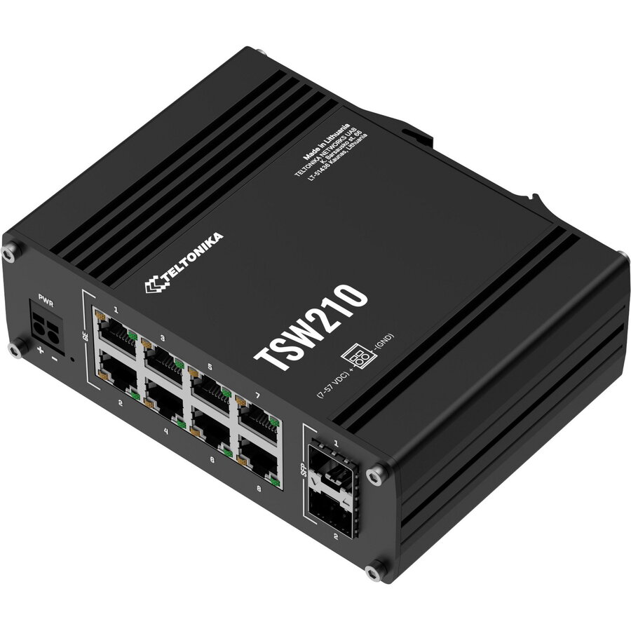 Accesoriu server TSW210, Switch black, Industrial Ethernet Switch