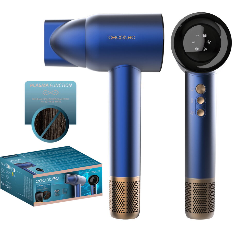 Uscator de Par IoniCare RockStar Nano IonTech hair dryer blue/gold 1600 watts