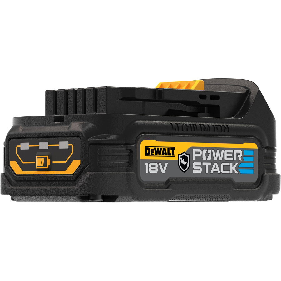 Powerstack Battery DCBP034G, 18 Volt 1.7Ah black, housing protection against chemicals, acids and fuels