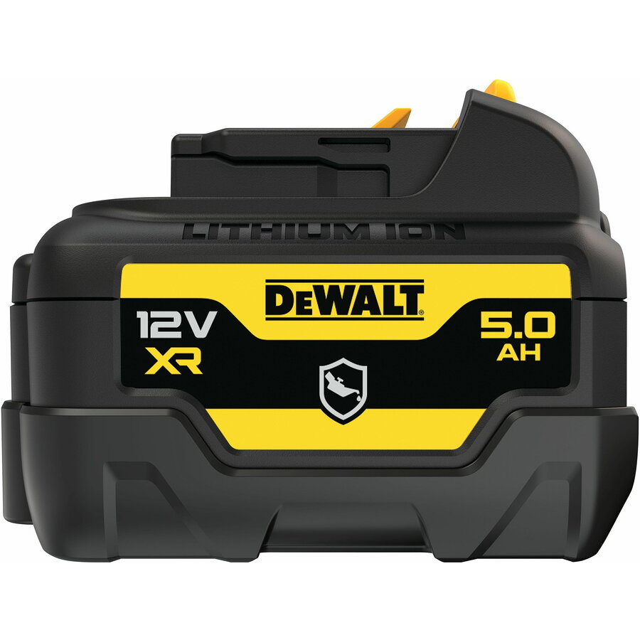 XR Battery DCB126G, 12 Volt 5Ah black/yellow, housing protection against chemicals, acids and fuels