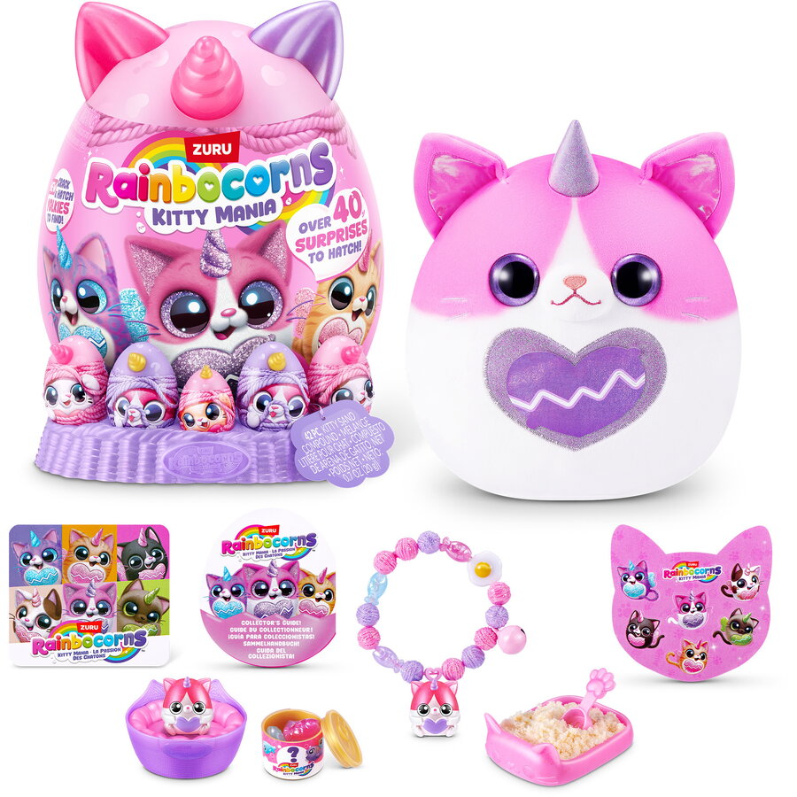Jucarie Rainbowcorns - Eggzania Kitty Mania, assorted toy figure, one…