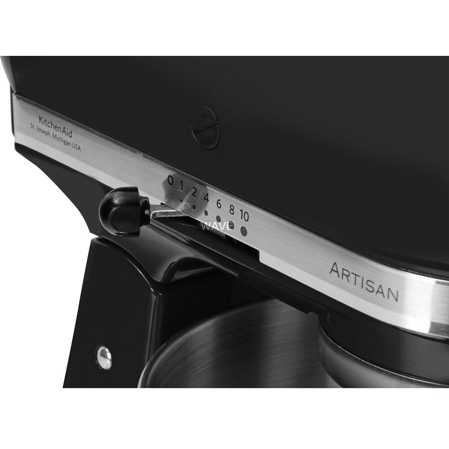 Robot de bucatarie Artisan 5KSM125, Matte Black, Food Processor, Black (Matte), 300 Watts