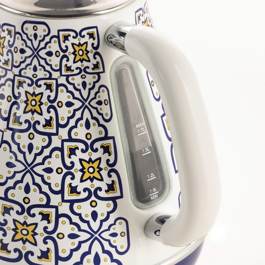 Fierbator Capri kettle white/multicoloured 2000 watts 1.7 liters