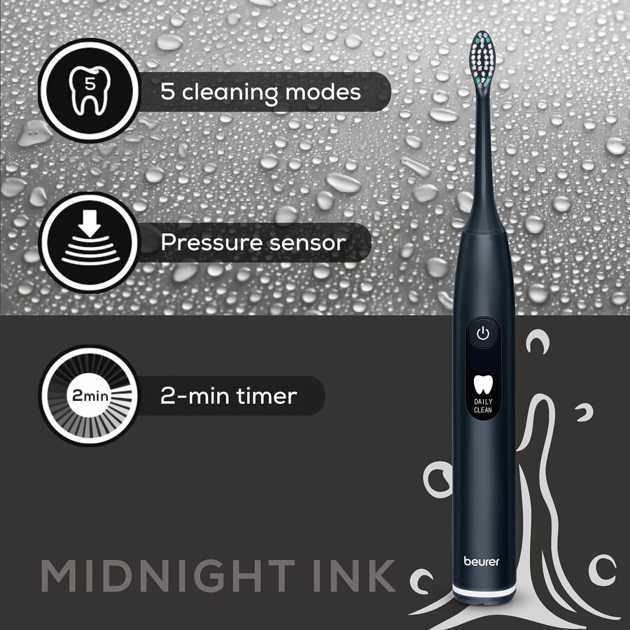 SC 50 Midnight Ink Green Planet Electric Toothbrush black incl. 2 brush heads