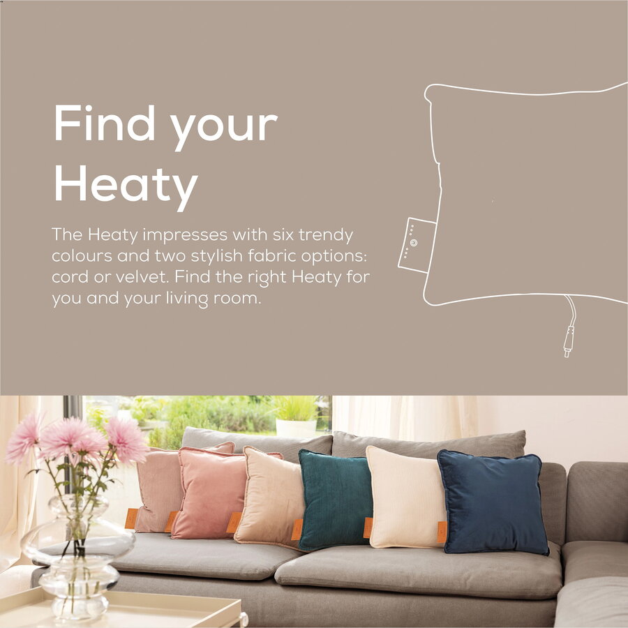 Incalzitor corporal HK 77 Heaty cashmere cream, heating pad cream, cord cover