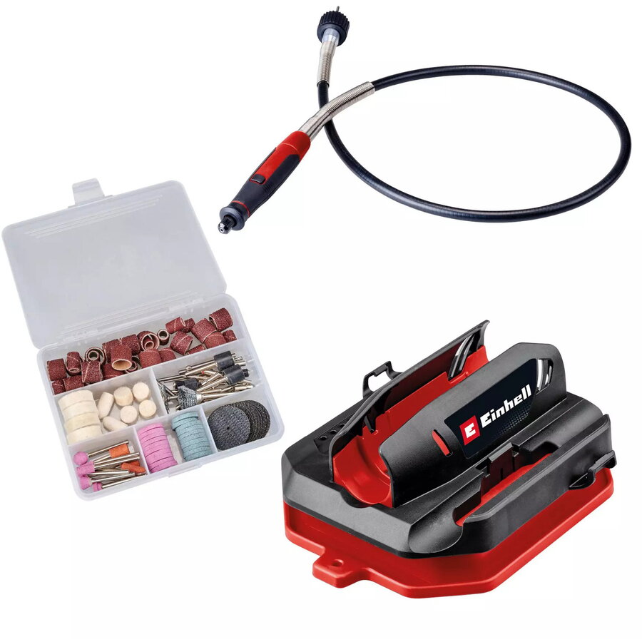 Grinding and Engraving Tool TC-MT 150 E, Engraver black/red, 150 Watt, 117-piece accessory set