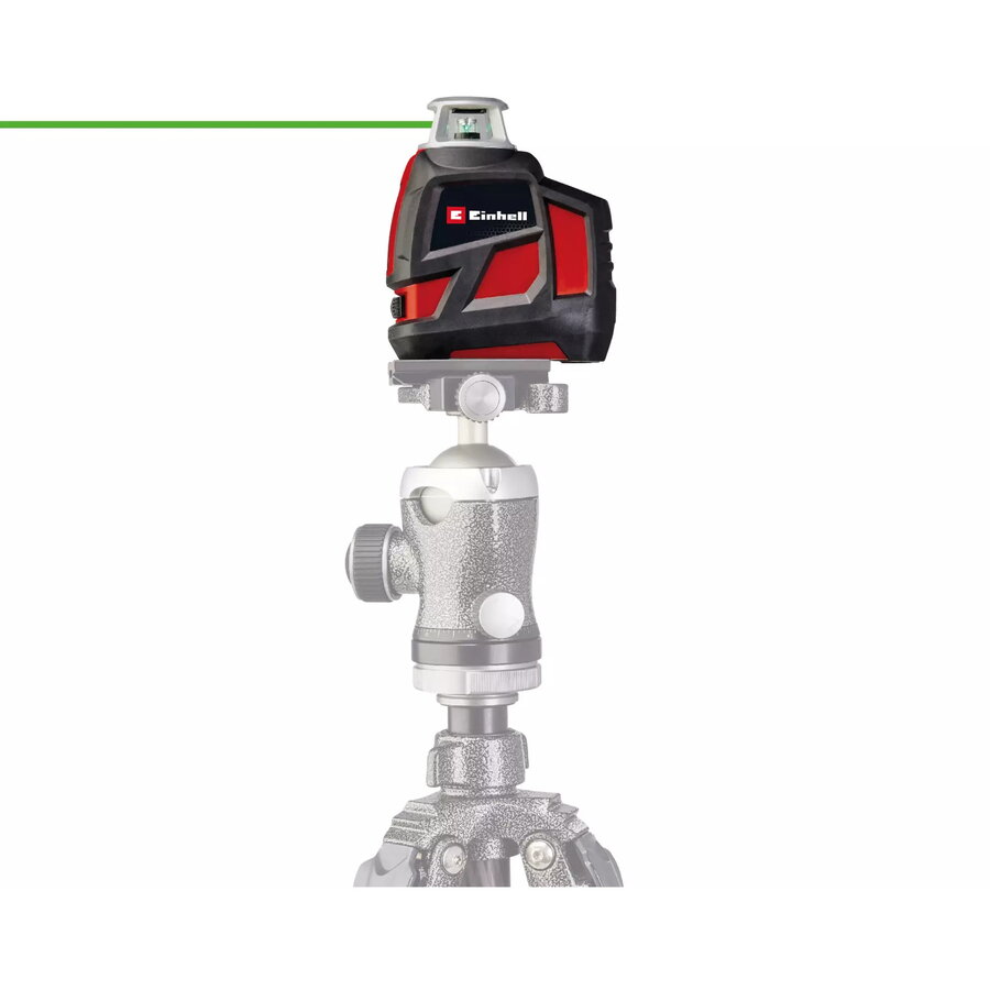 TE-LL 360 G cross line laser, black/red, green laser lines