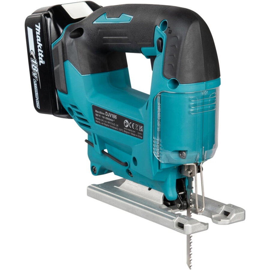 Fierastrau electric cordless jigsaw DJV186Z, 18 volts, blue/black, without battery and charger