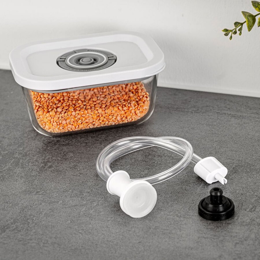 Vacuum Sealer Glass Container Set VCG 1 transparent, 3-piece, 350ml, 670ml, 1100ml
