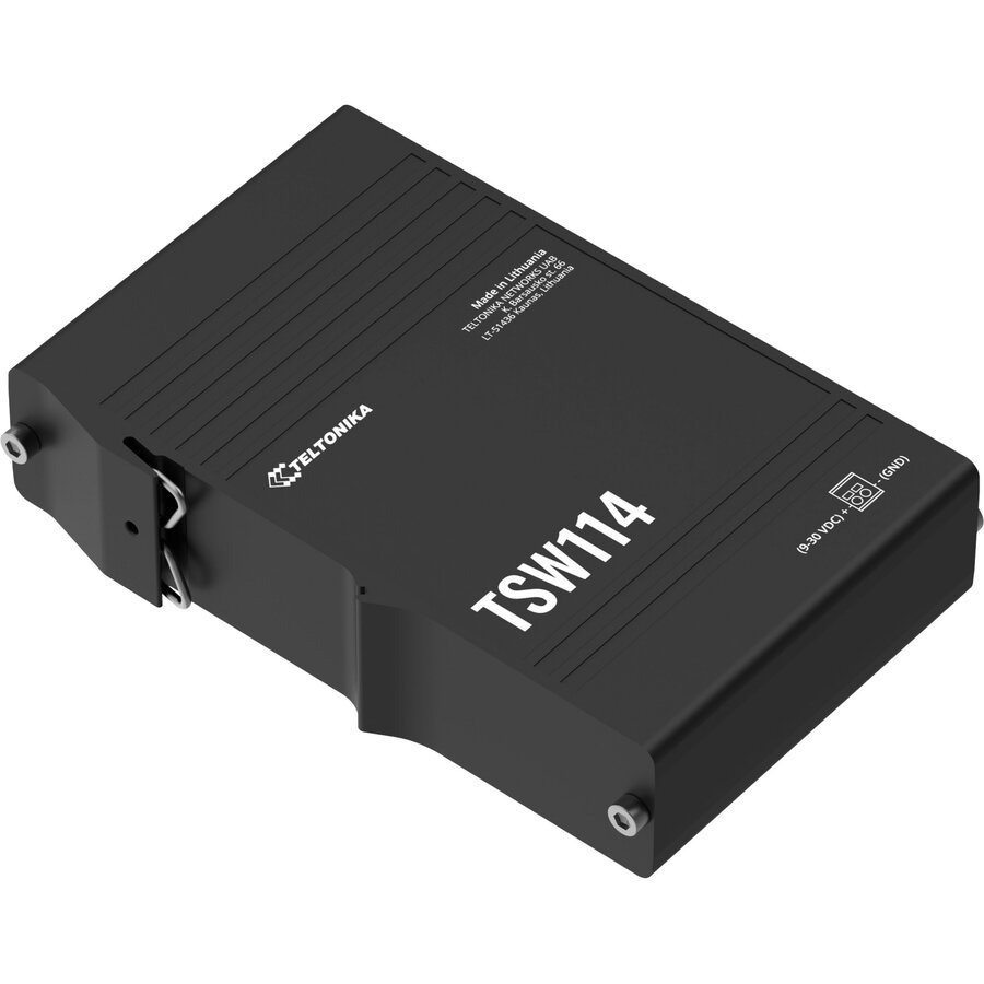 Accesoriu server TSW114, black switch, Ethernet switch with DIN rail