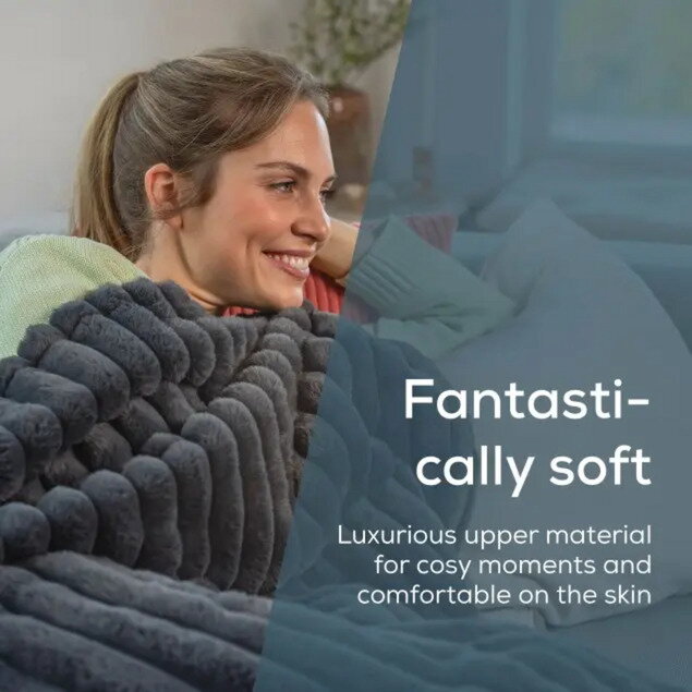 Incalzitor corporal HD 82 Stockholm heated blanket, grey, 130 x 180 cm