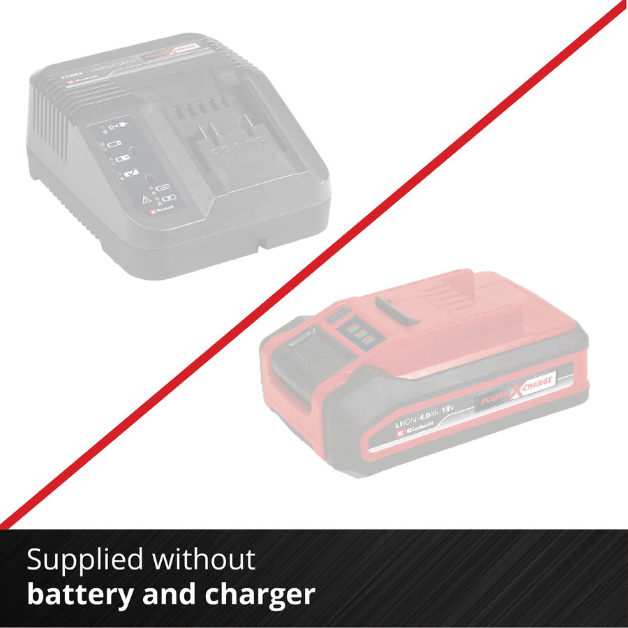 Professional Cordless Angle Grinder AXXIO 18/115, 18 Volt red/black, without battery and charger