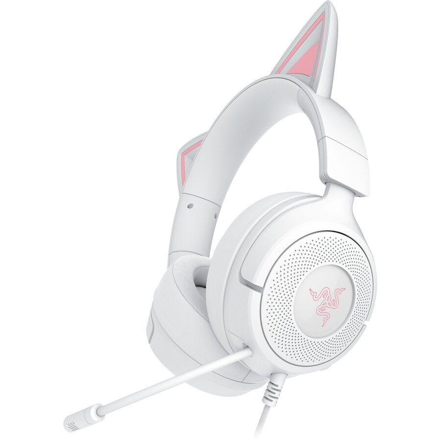 Casti Kraken Kitty V3 X White, Gaming Headset white/pink, 3.5 mm jack plug