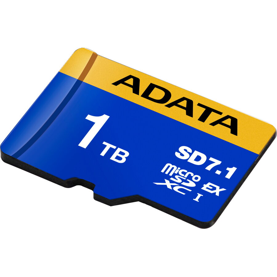 Card Premier Extreme microSDXC SD7.1 1 TB, blue/yellow memory card, SD7.1 Express, UHS-I U3, Class 10, V30, Nintendo Switch 2 Ready