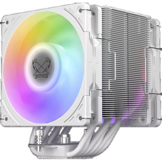 Mugen 6 Dual Fan White ARGB Edition, CPU cooler white, 120 mm