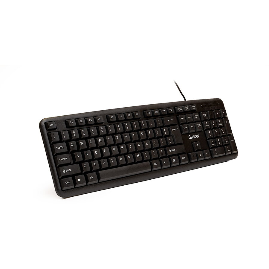 Tastatura cu Fir SPKB-S62 USB Layout US Negru