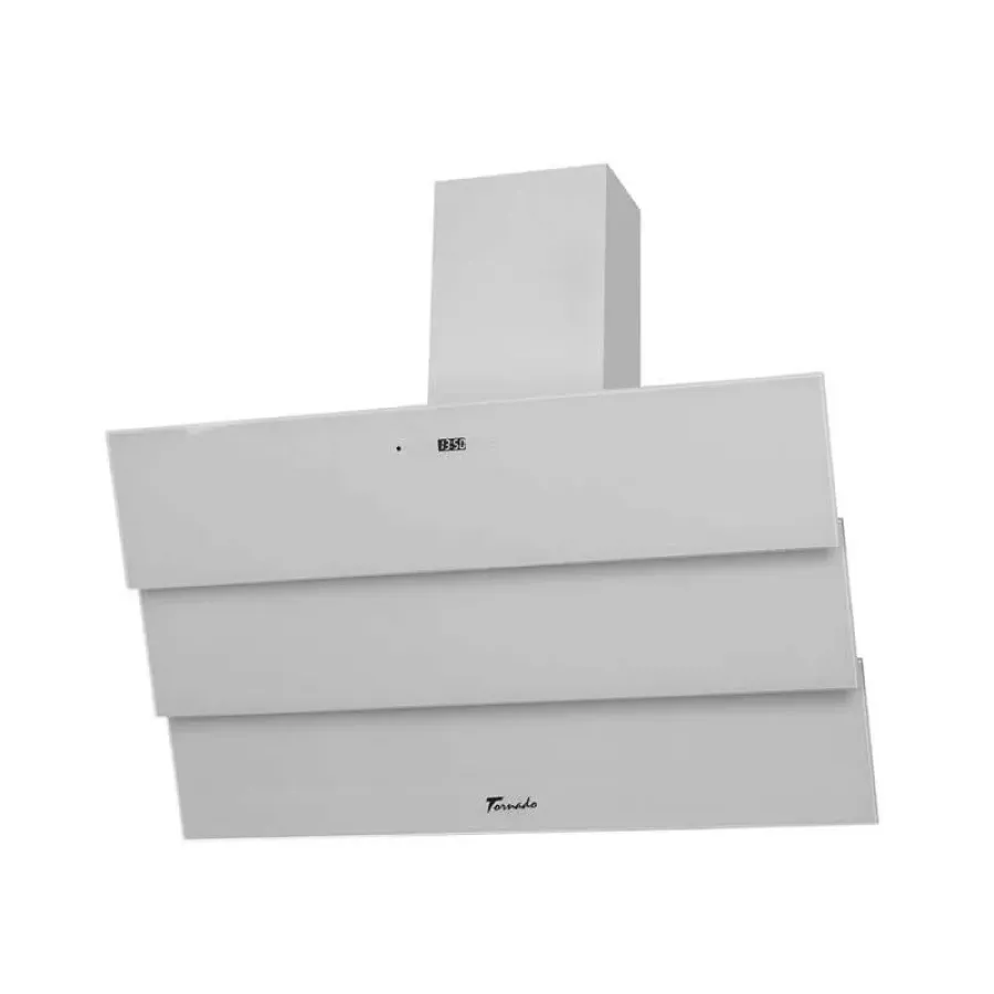 Hota Decorativă Tornado Megas 1200 (90) 1 Motor Turbo 4 Viteze Lumina LED Lățime 90CM Clasa A Alb