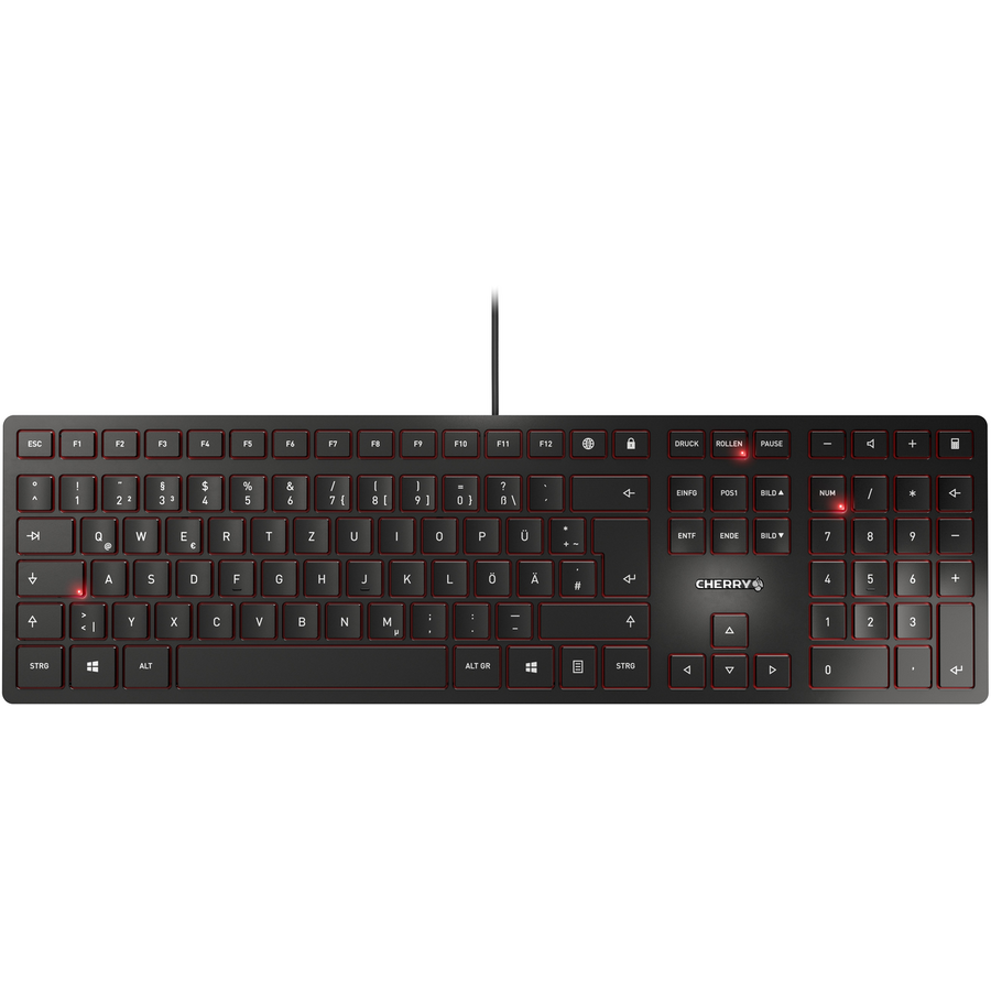 Tastatura cu Fir KC 6000 Slim Layout DE Negru