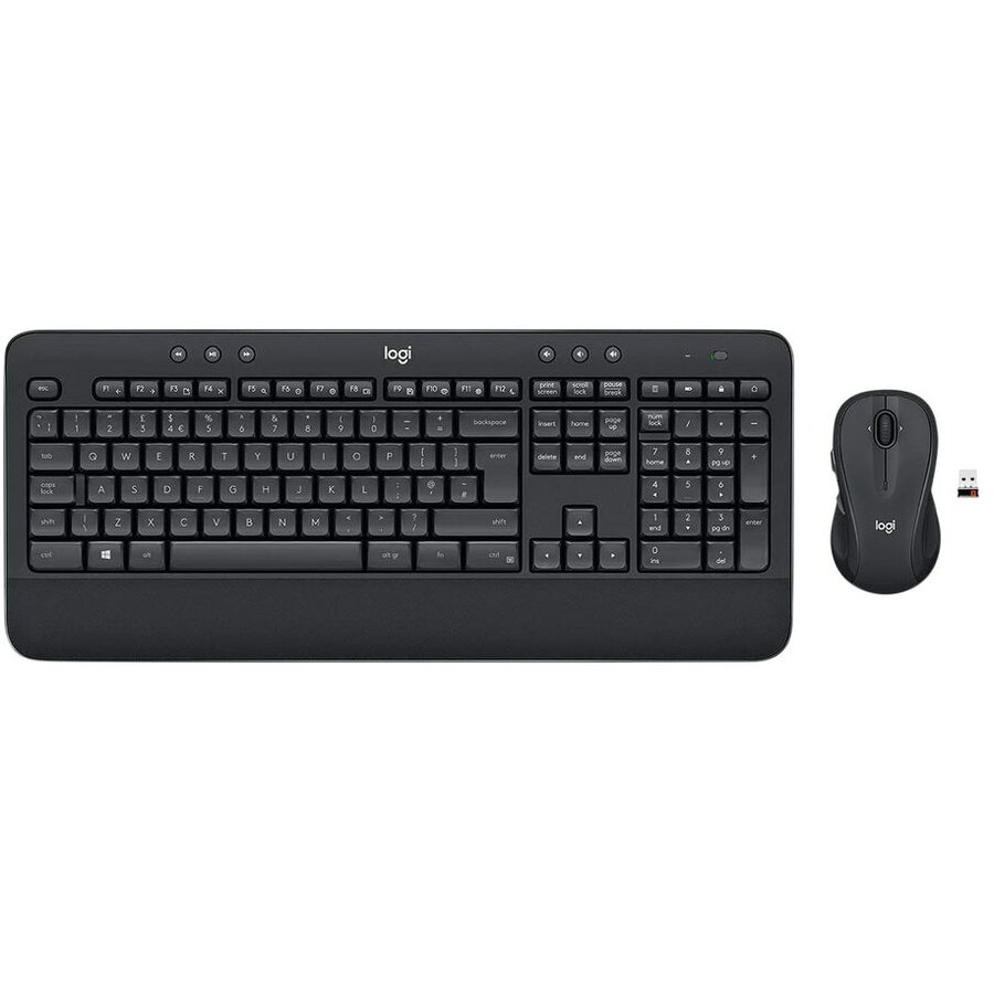 Kit Tastatura si Mouse MK545 Advanced 920-008889 Wireless Layout DE Negru