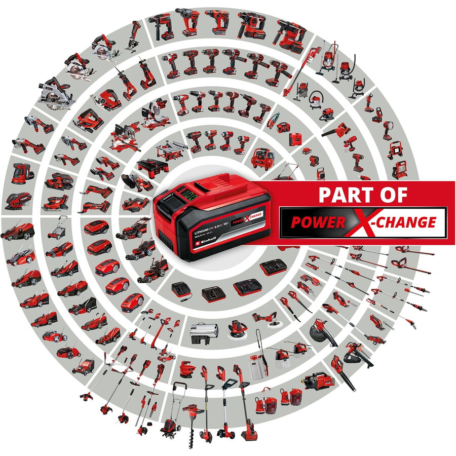 Incarcator Rapid Einhell Power X 4A Negru-Rosu — imaginea 2