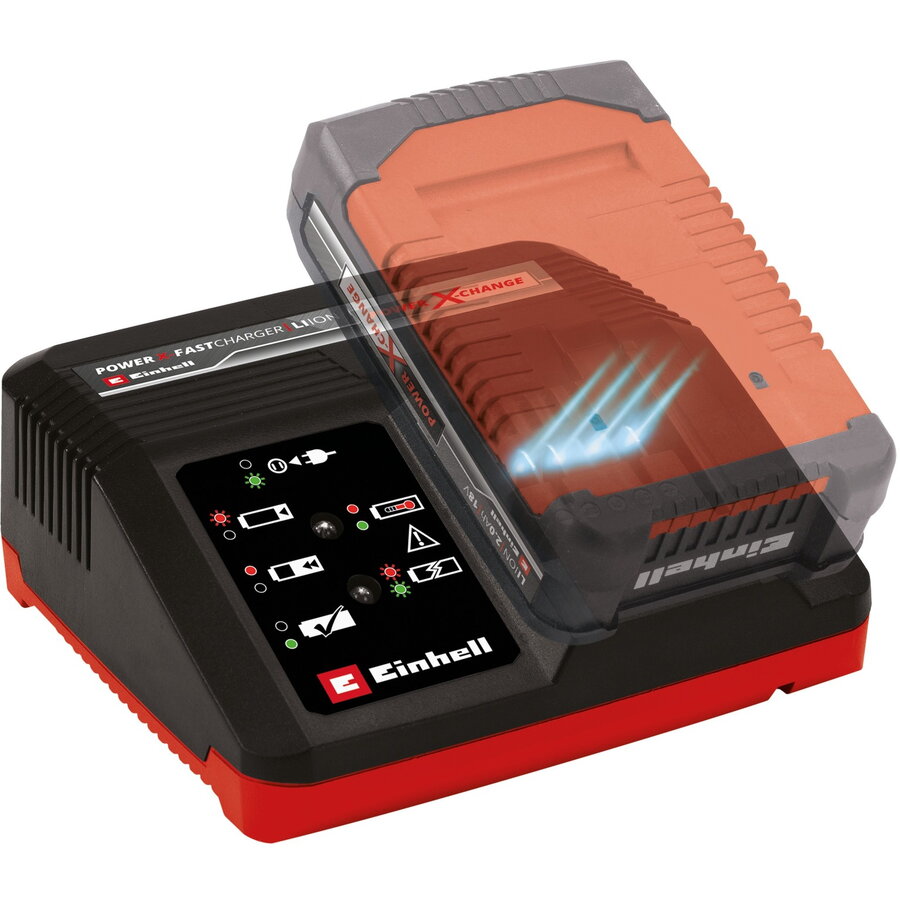 Incarcator Rapid Einhell Power X 4A Negru-Rosu — imaginea 3