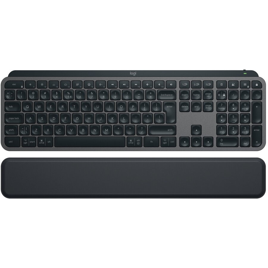 Tastatura Wireless MX Keys S Palmrest Bluetooth Layout US INTL Grafit
