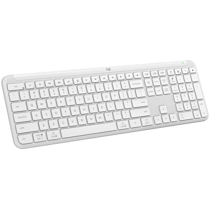 Tastatura Wireless Signature Slim K950 RF / Bluetooth Layout US INTL Alb
